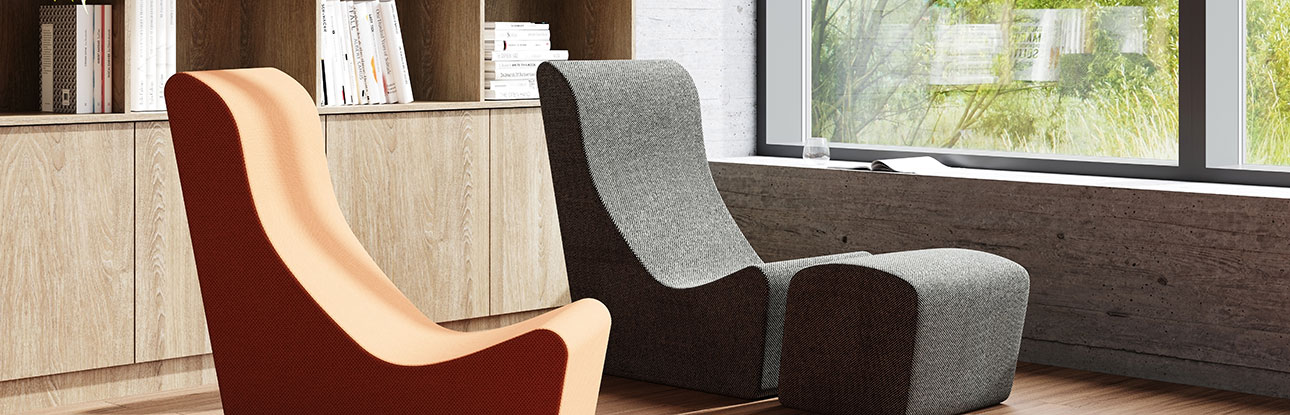 Mental health furniture in a homely lounge