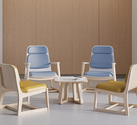 Chaises Rock Lounge dans une pièce