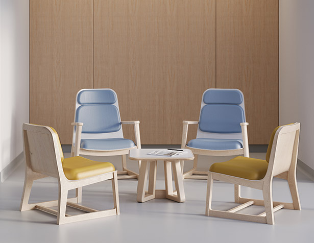 Chaises Rock Lounge dans une pièce