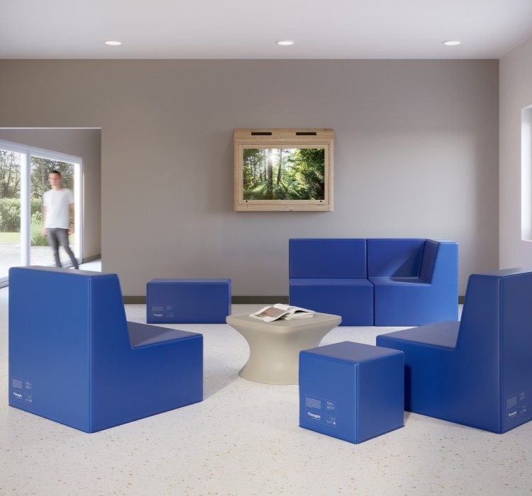 Salle de détente équipé des produits Dura